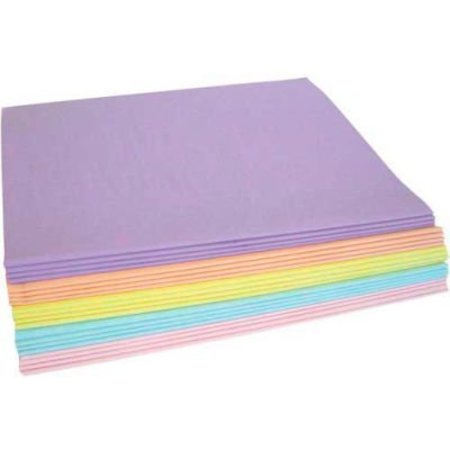BOX PACKAGING Global Industrial„¢ Gift Grade Tissue Paper, 20"W x 30"L, Assorted Pastel Colors, 480 Sheets TPASPACK